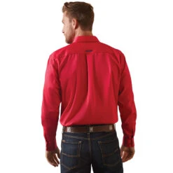 10043567 Men's Team Logo Twill Fitted Shirt By Ariat 9 10043567 Men's Team Logo Twill Fitted Shirt By Ariat -Western Cowboy Boots Shop 10043567 back