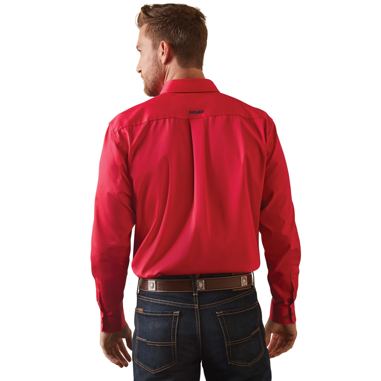 10043567 Men's Team Logo Twill Fitted Shirt By Ariat 5 10043567 Men's Team Logo Twill Fitted Shirt By Ariat - Image 5