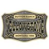 A911yel The Y Yellowstone Star Attitude Buckle By Montana Silversmiths