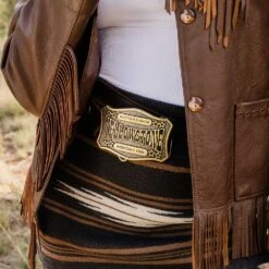 A911yel The Y Yellowstone Star Attitude Buckle By Montana Silversmiths -Western Cowboy Boots Shop A911YEL mod2