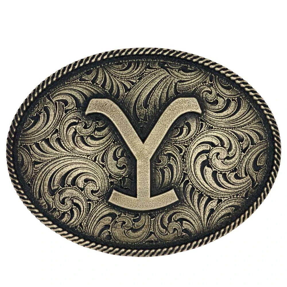 A913yel Yellowstone Filigree Oval Belt Buckle By Montana Silversmiths 1 A913yel Yellowstone Filigree Oval Belt Buckle By Montana Silversmiths