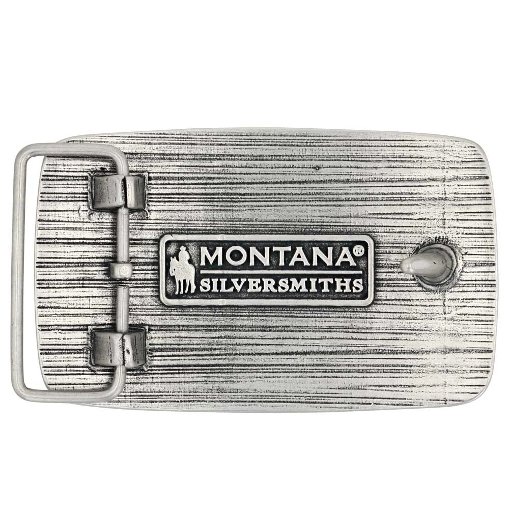 A923cst Cowboy Sh* Rectangular Attitude Buckle By Montana Silversmiths 3 A923cst Cowboy Sh* Rectangular Attitude Buckle By Montana Silversmiths - Image 3