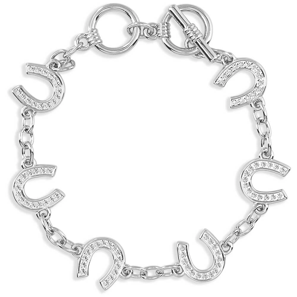 Bc620 Horseshoe Up Horseshoe Down Bracelet By Montana Silversmiths 2 Bc620 Horseshoe Up Horseshoe Down Bracelet By Montana Silversmiths - Image 2