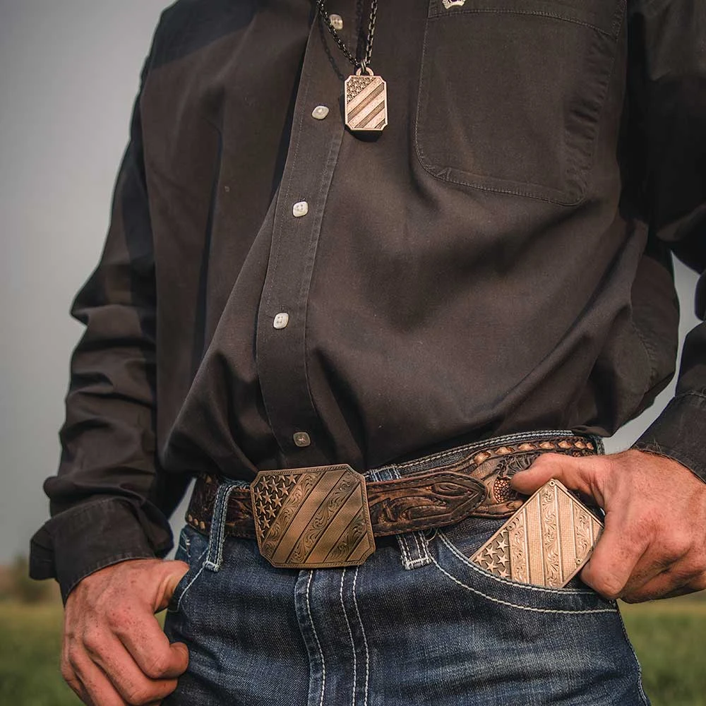 Crcard6blb All American Bronze Credit Card Holder By Montana Silversmiths 2 Crcard6blb All American Bronze Credit Card Holder By Montana Silversmiths - Image 2