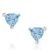 Er4756 Azure Trillion Starlight Stud Earrings By Montana Silversmiths