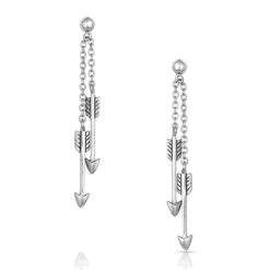 Er4829 Doubling Arrow Earrings By Montana Silversmiths