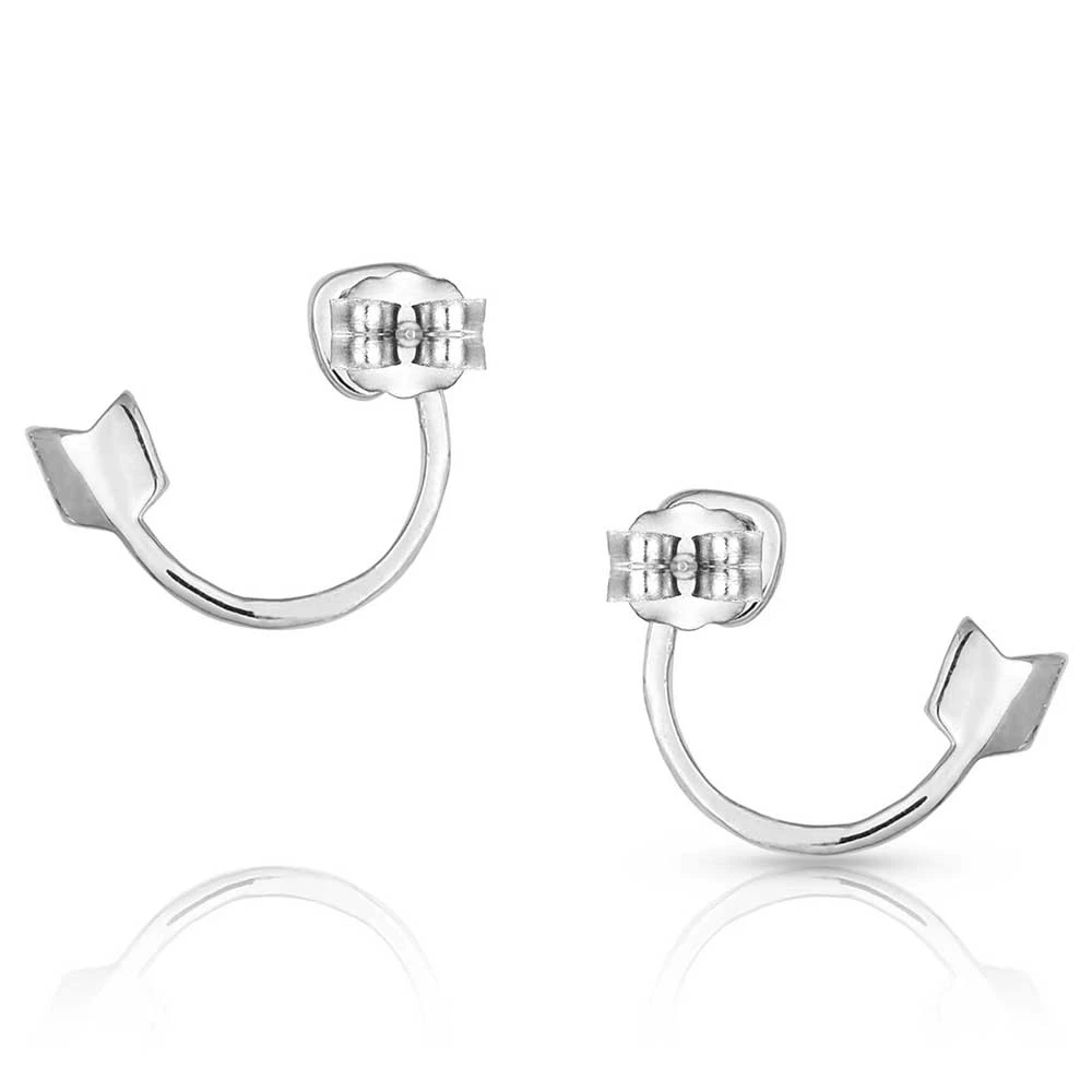 Er5021 Doe Silver Arrow Earrings By Montana Silversmiths 2 Er5021 Doe Silver Arrow Earrings By Montana Silversmiths - Image 2