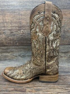C3275 Women's Oryx Glittered Square Toe Boot By Corral -Western Cowboy Boots Shop IMG 3301 scaled