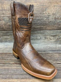 10036001 Men's Circuit Patriot Square Toe Western Boot By Ariat
