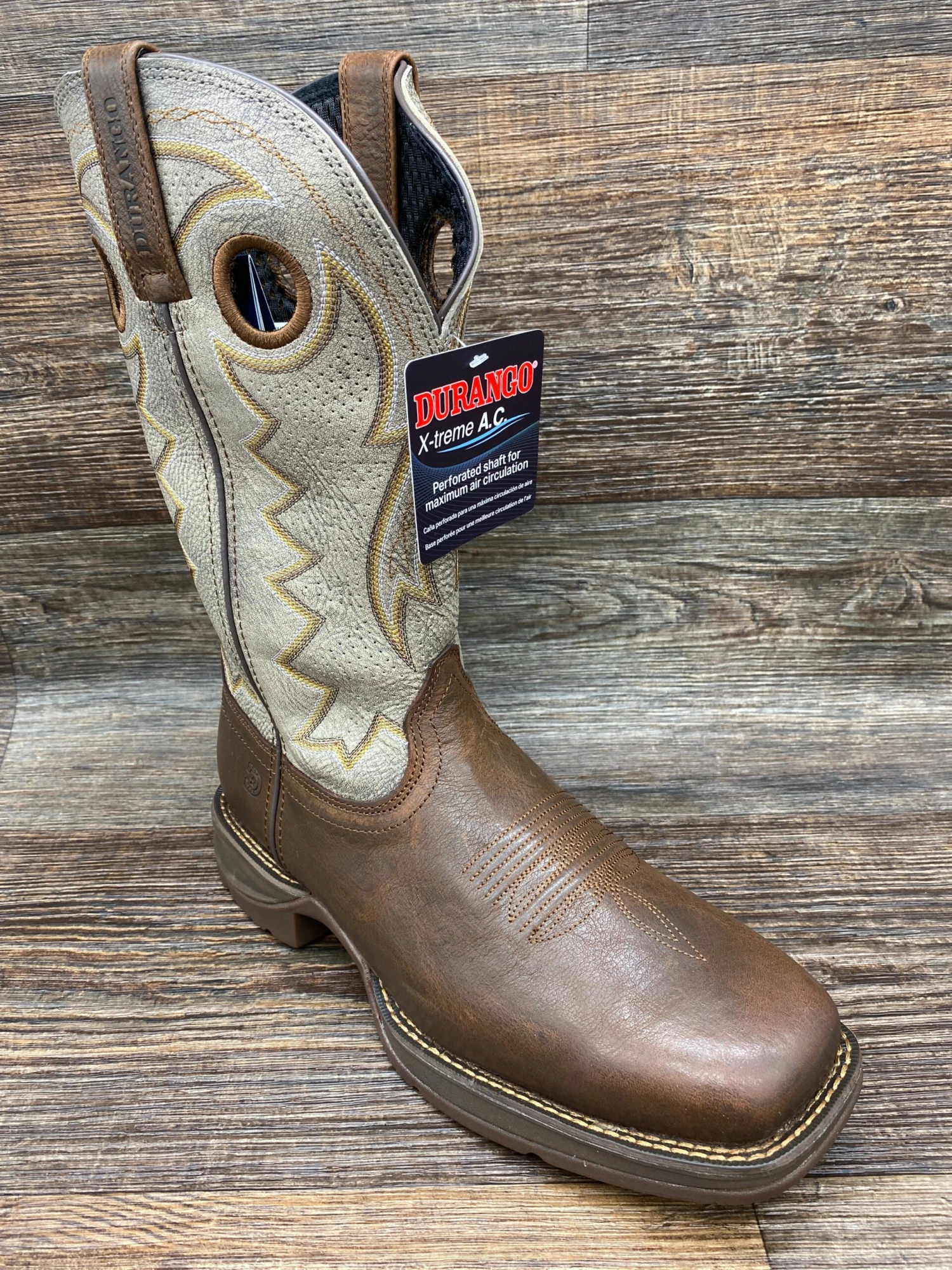 Ddb0326 Men's X-Treme A.C. Square Toe Western/Work Boot By Durango 1 Ddb0326 Men's X-Treme A.C. Square Toe Western/Work Boot By Durango