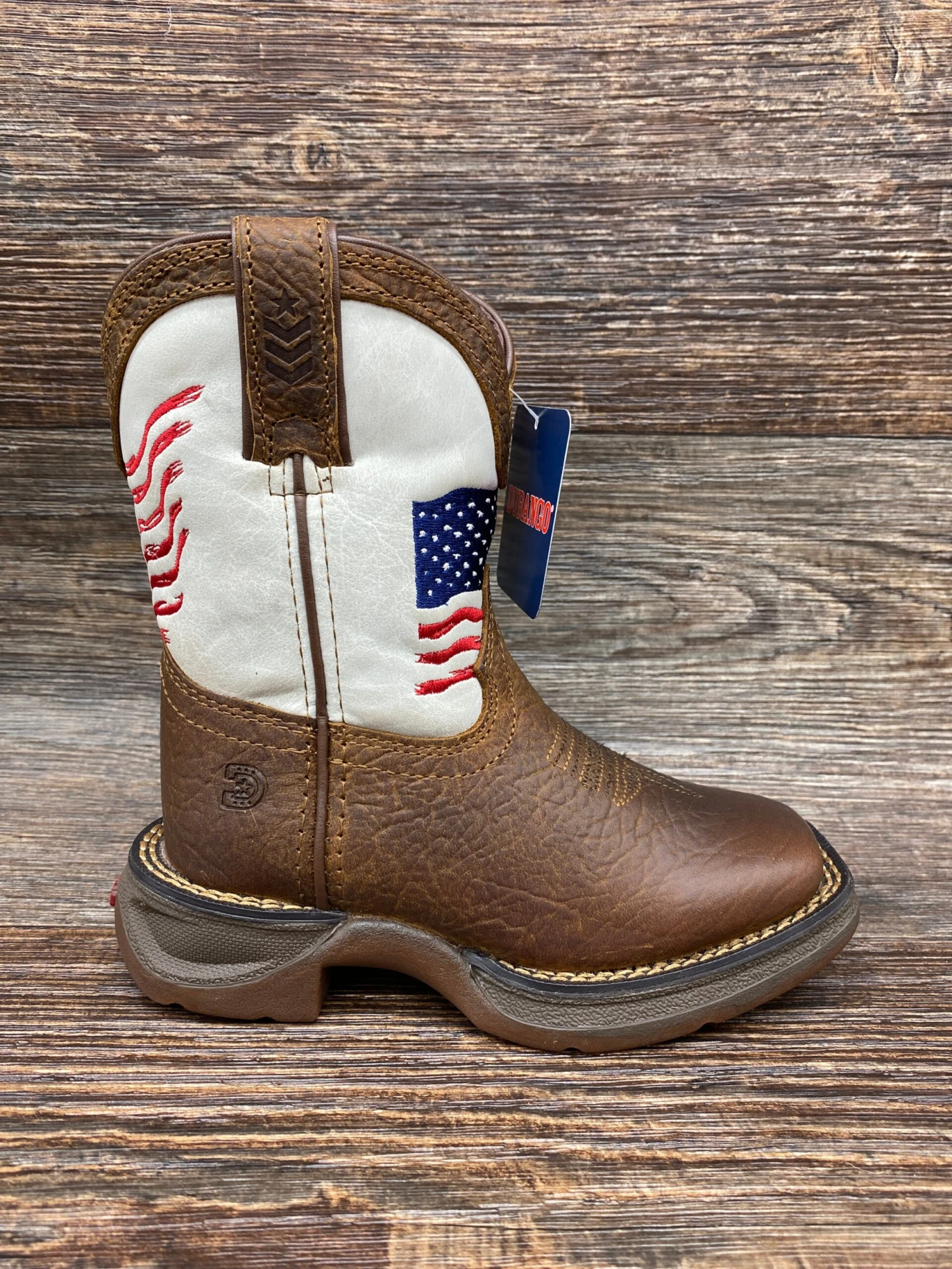 Dbt0234c Kid's Lil Rebel Square Toe Western Boot By Durango 2 Dbt0234c Kid's Lil Rebel Square Toe Western Boot By Durango - Image 2