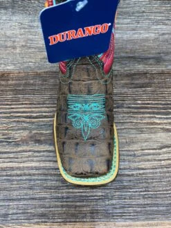 Dbt0233c Kid's Lil' Rebel Square Toe Western Boot By Durango. -Western Cowboy Boots Shop IMG 4468 scaled