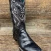 4359304080d Men's Jesse Black Alligator Print Square Toe Boot By Ferrini