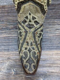 E1620 Women's Snip Toe Laser Inlay & Studs Western Boot By Corral -Western Cowboy Boots Shop IMG 4801 scaled