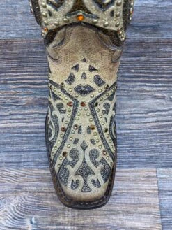 E1623 Women's Square Toe Laser Inlay & Studs Western Boot By Corral -Western Cowboy Boots Shop IMG 4823 scaled