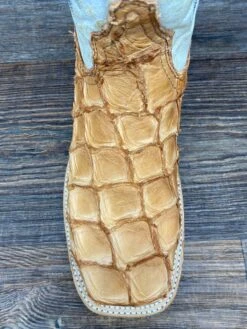 A4050 Men's Pirarucu Fish Skin Square Toe Western Boot By Corral -Western Cowboy Boots Shop IMG 5059 scaled