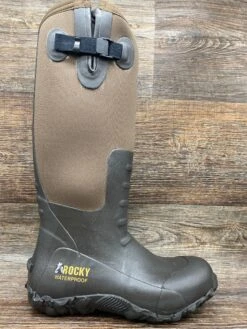 Rks0352 Men's Core Brown Waterproof Rubber Boot By Rocky