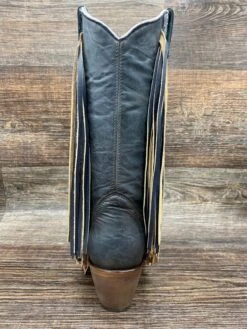 C3749 Women's Snip Toe Navy With Stars And Fringe Western Boot By Corral -Western Cowboy Boots Shop IMG 5175 scaled