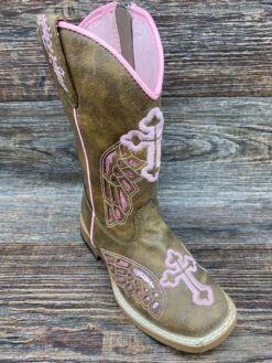 4453202 Children's & Toddler's Gracie Wing & Cross Western Boot By Blazin' Roxx