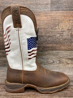 Drd0394 Women's Lady Rebel Square Toe Distressed Flag Western Boot By Durango -Western Cowboy Boots Shop IMG 5606 scaled