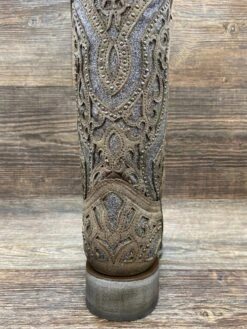 E1512 Women's Brown & Grey Glitter Inlay Square Toe Western Boot By Corral -Western Cowboy Boots Shop IMG 5808 scaled