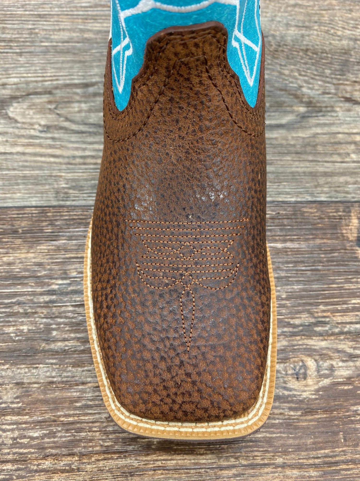 Yth0015 Kid's Top Hand Square Toe Western Boot By Twisted X 3 Yth0015 Kid's Top Hand Square Toe Western Boot By Twisted X - Image 3