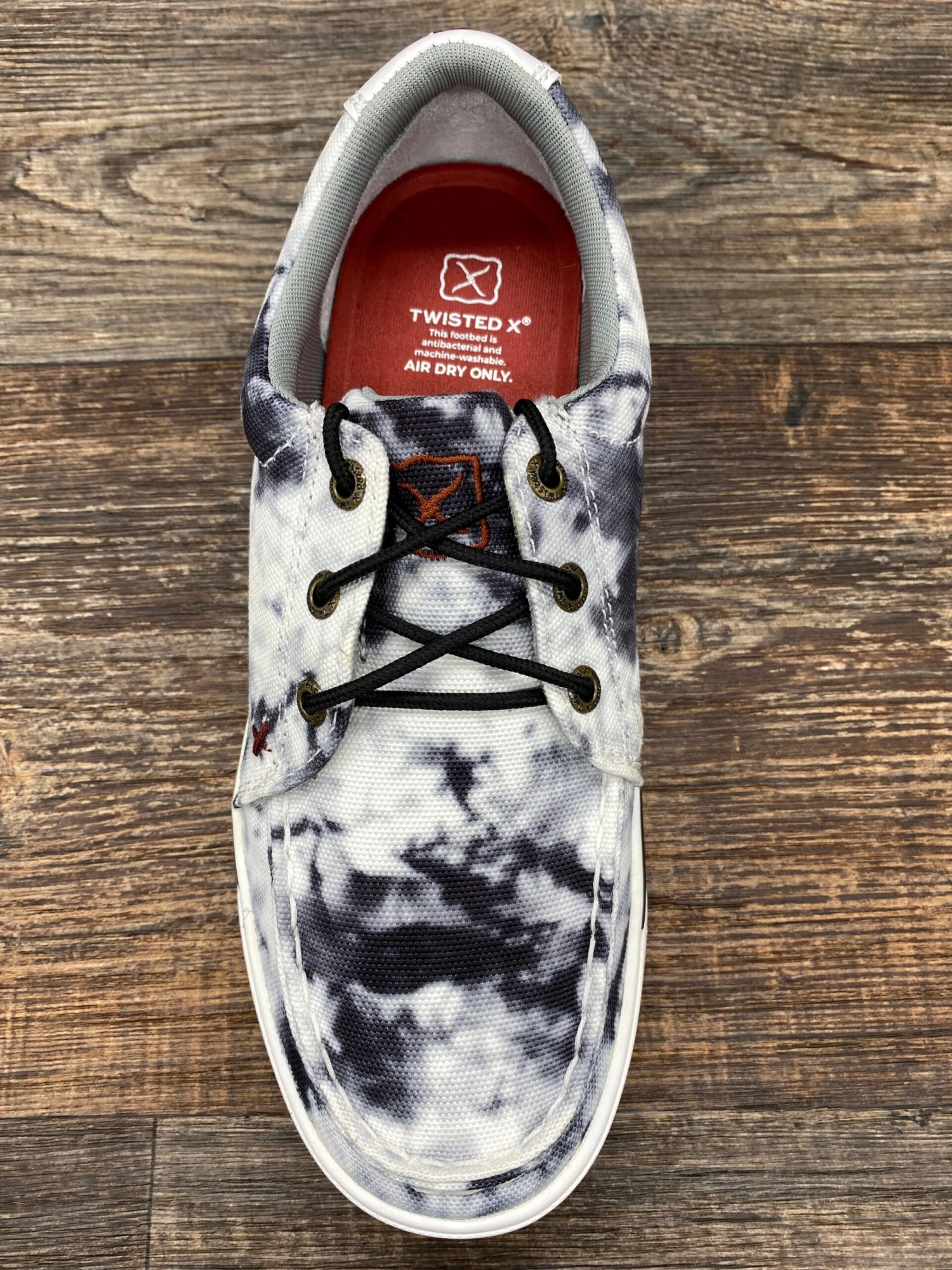 Wca0041 Women's Black & White Tie Dye Kicks Casual Shoes By Twisted X 3 Wca0041 Women's Black & White Tie Dye Kicks Casual Shoes By Twisted X - Image 3