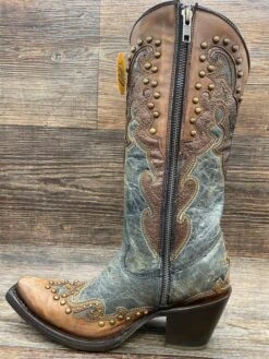 C3787 Women's Snip Toe Western Boot With Zipper By Corral -Western Cowboy Boots Shop IMG 5952 scaled