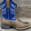 10038333 Kid's Sorting Pen Square Toe Western Boot By Ariat