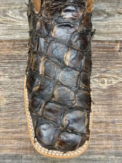 Ddb0380 Men's Dark Brown Genuine Pirarucu Western Boots By Durango -Western Cowboy Boots Shop IMG 6466 scaled