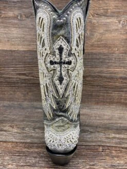 A4232 Women's Wing & Cross Overlay Snip Toe Western Boots By Corral -Western Cowboy Boots Shop IMG 66022 scaled