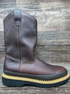 G4274 Men's Slip On Soft Toe Wellington Work Boot By Georgia