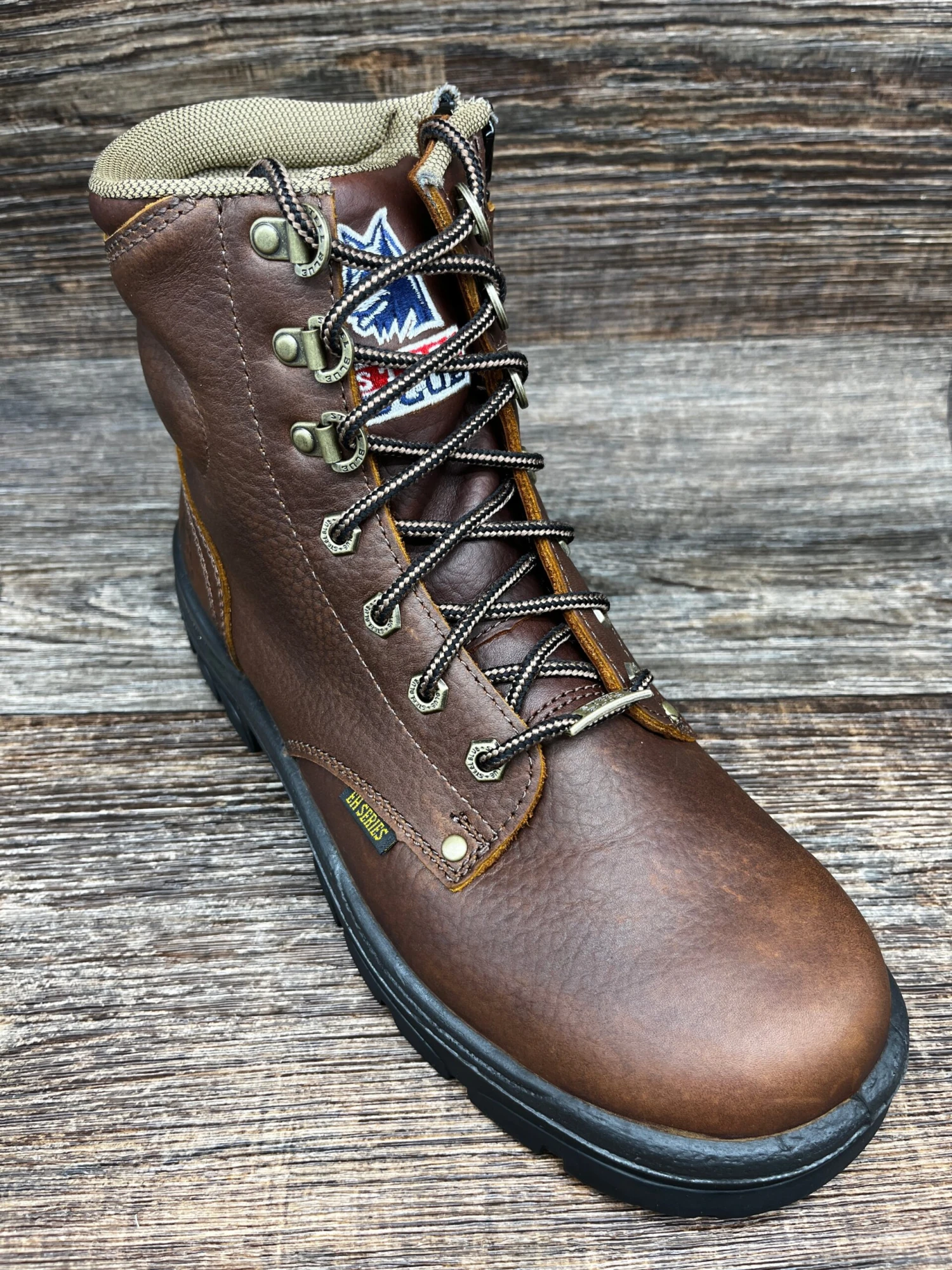 810951 Men's 8 Inch Lace Up Soft Toe Work Boot With Side Zipper By Steel Blue 3 810951 Men's 8 Inch Lace Up Soft Toe Work Boot With Side Zipper By Steel Blue - Image 3