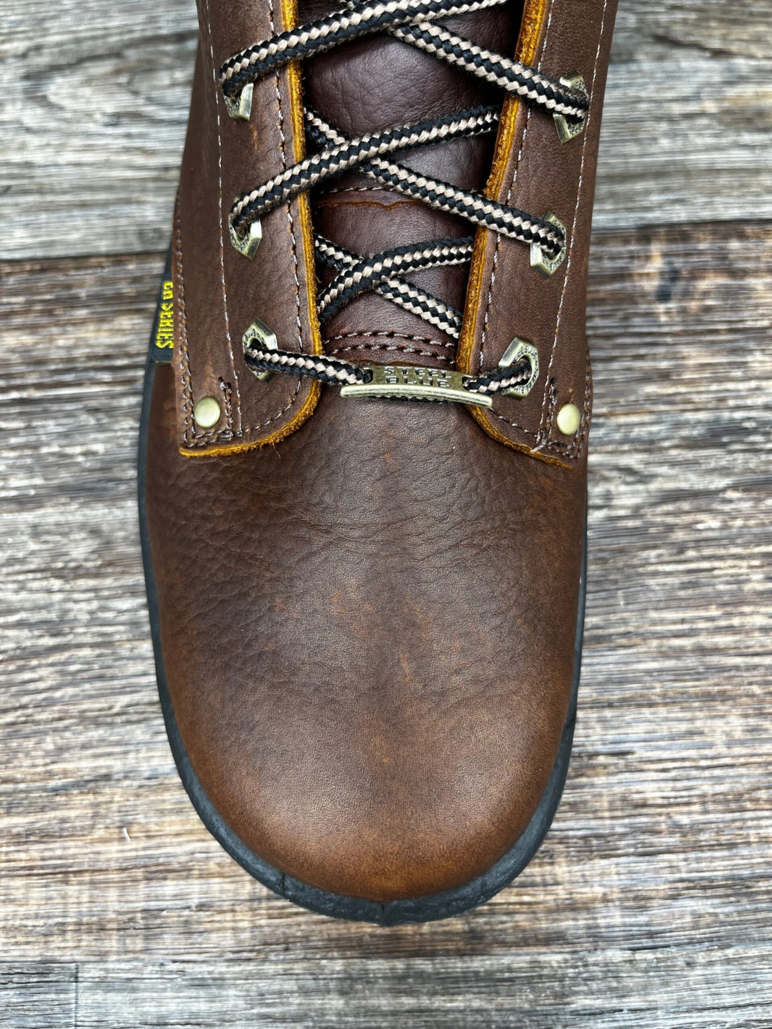 810951 Men's 8 Inch Lace Up Soft Toe Work Boot With Side Zipper By Steel Blue 4 810951 Men's 8 Inch Lace Up Soft Toe Work Boot With Side Zipper By Steel Blue - Image 4