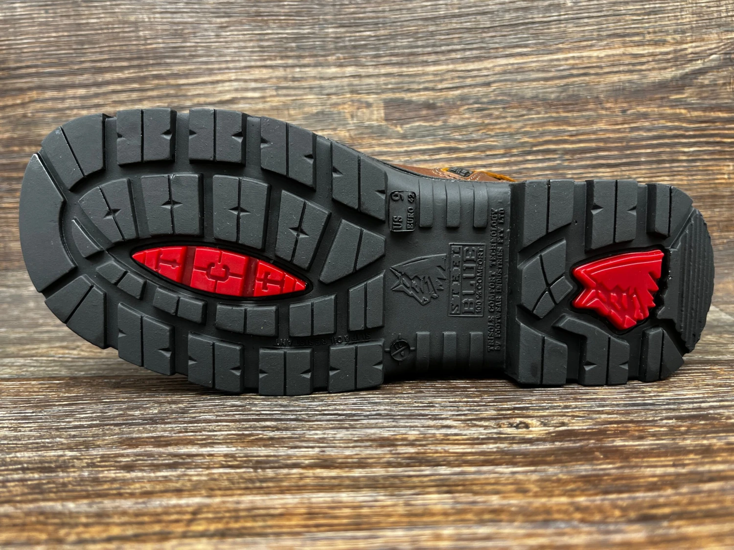 810951 Men's 8 Inch Lace Up Soft Toe Work Boot With Side Zipper By Steel Blue 5 810951 Men's 8 Inch Lace Up Soft Toe Work Boot With Side Zipper By Steel Blue - Image 5