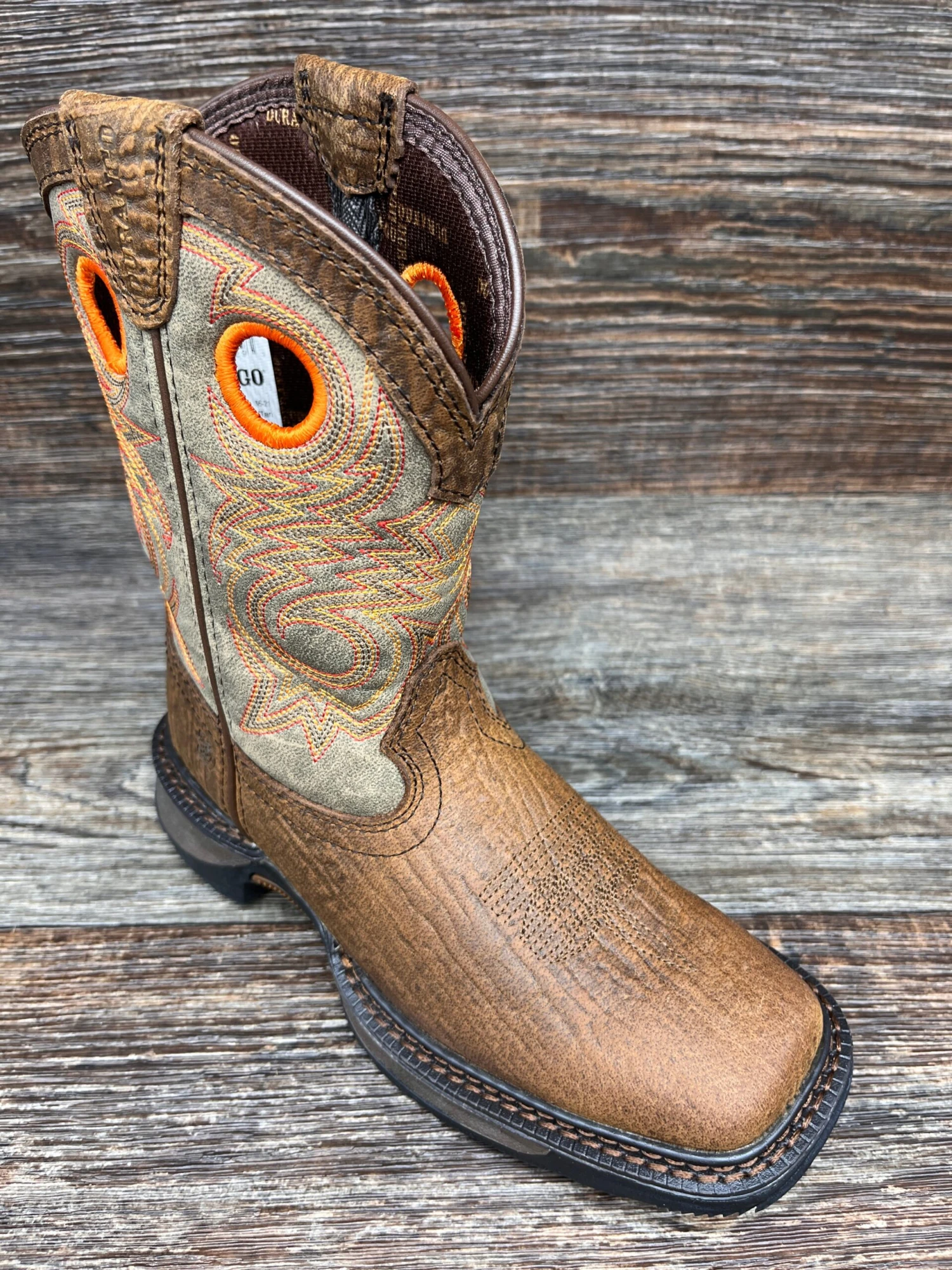 Dbt0227 Kid's Maverick XP Square Toe Work Boot By Durango 2 Dbt0227 Kid's Maverick XP Square Toe Work Boot By Durango - Image 2