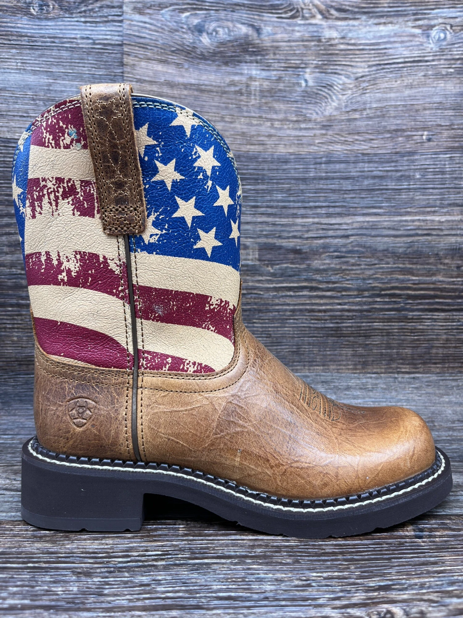 10040269 Women's Fatbaby Patriot Western Boot By Ariat
