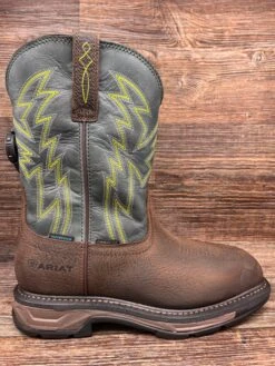 10038924 Men's Waterproof Carbon Safety Toe WorkHog XT With BOA System By Ariat