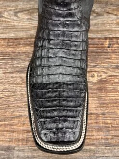Corral L5743 Men's Black Belly Cut Caiman Square Toe Western Boot By Circle-G -Western Cowboy Boots Shop IMG 7883 scaled