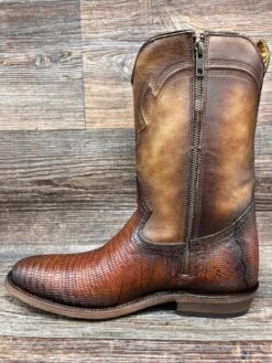 C3888 Men's Round Toe Lizard Roper With Side Zipper By Corral -Western Cowboy Boots Shop IMG 8051 scaled