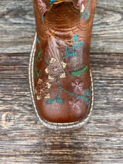3843c Kid's Floralie Square Toe Western Boot By Smoky Mountain -Western Cowboy Boots Shop IMG 8366 scaled