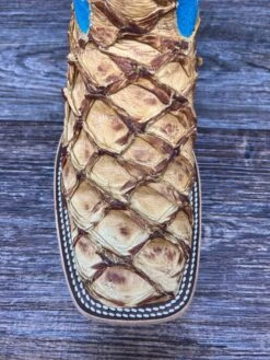 M2008 Women's Antique Saddle Big Bass Square Toe Western Boot By Macie Bean -Western Cowboy Boots Shop IMG 8538 scaled