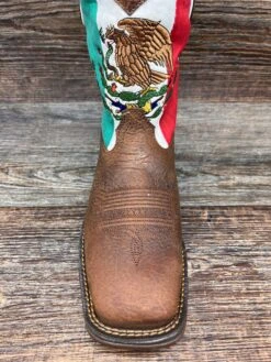 Ddb0430 Men's Mexico Flag Square Toe Rebel Boot By Durango -Western Cowboy Boots Shop IMG 8575 scaled