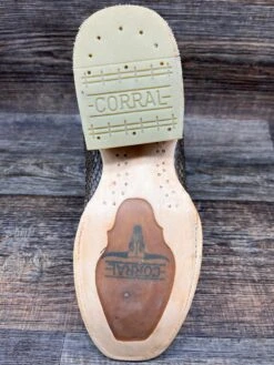 A4287 Men's Light Brown Square Toe Genuine Python Skin Boot By Corral -Western Cowboy Boots Shop IMG 86432 scaled