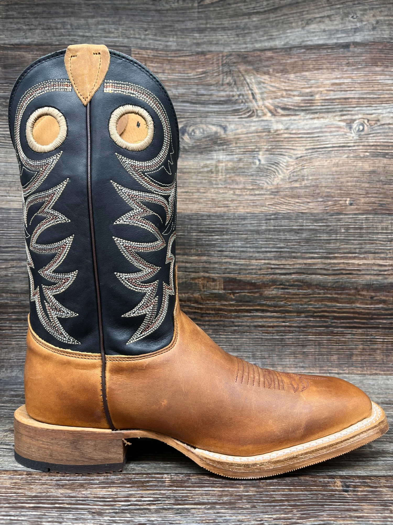 Br740 Men's Caddo Square Toe Western Boot By Justin 2 Br740 Men's Caddo Square Toe Western Boot By Justin - Image 2