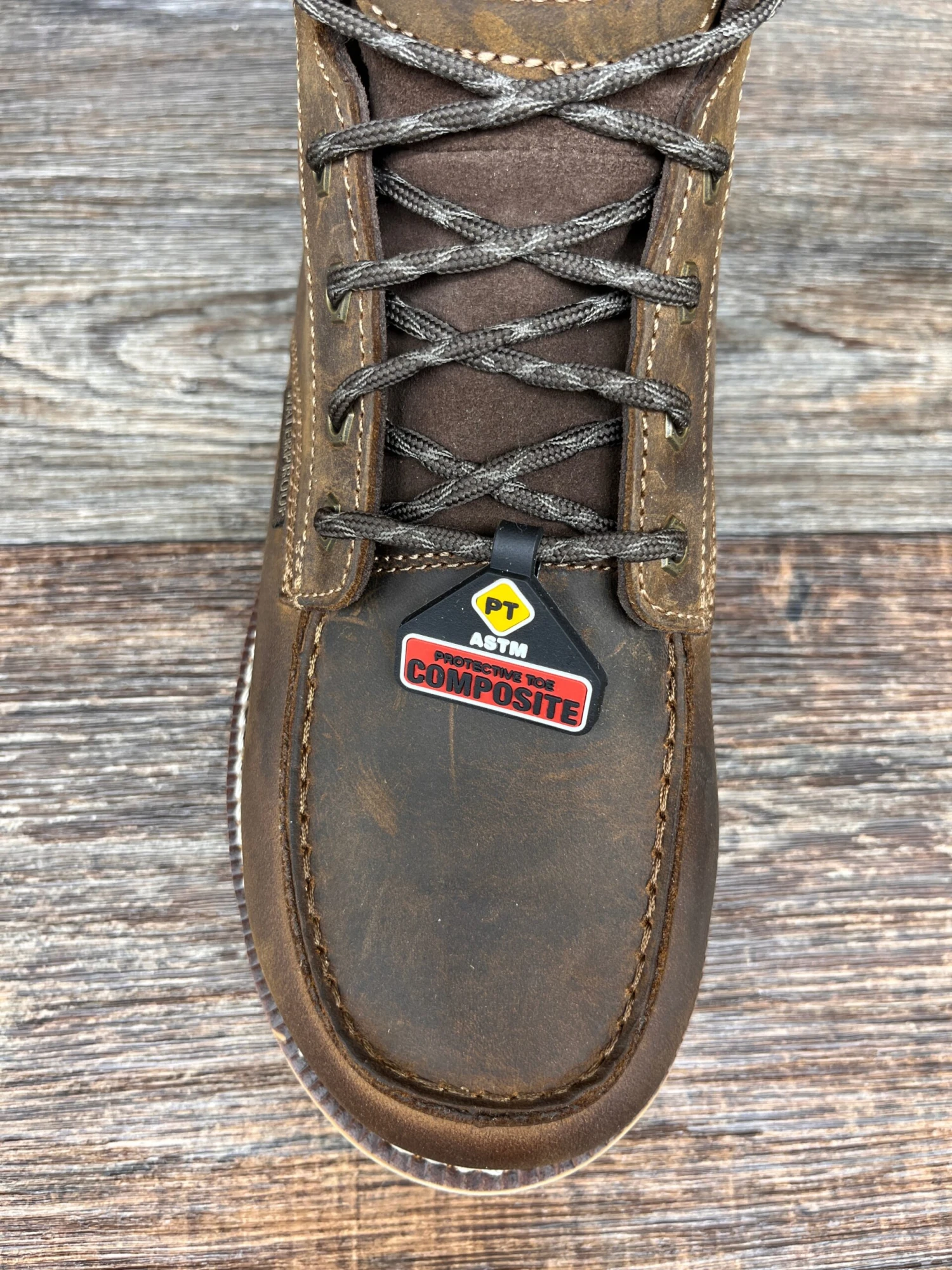 Gb00592 Men's 6 Inch Lace Up AMP LT Composite Safety Toe Work Boot By Georgia 3 Gb00592 Men's 6 Inch Lace Up AMP LT Composite Safety Toe Work Boot By Georgia - Image 3