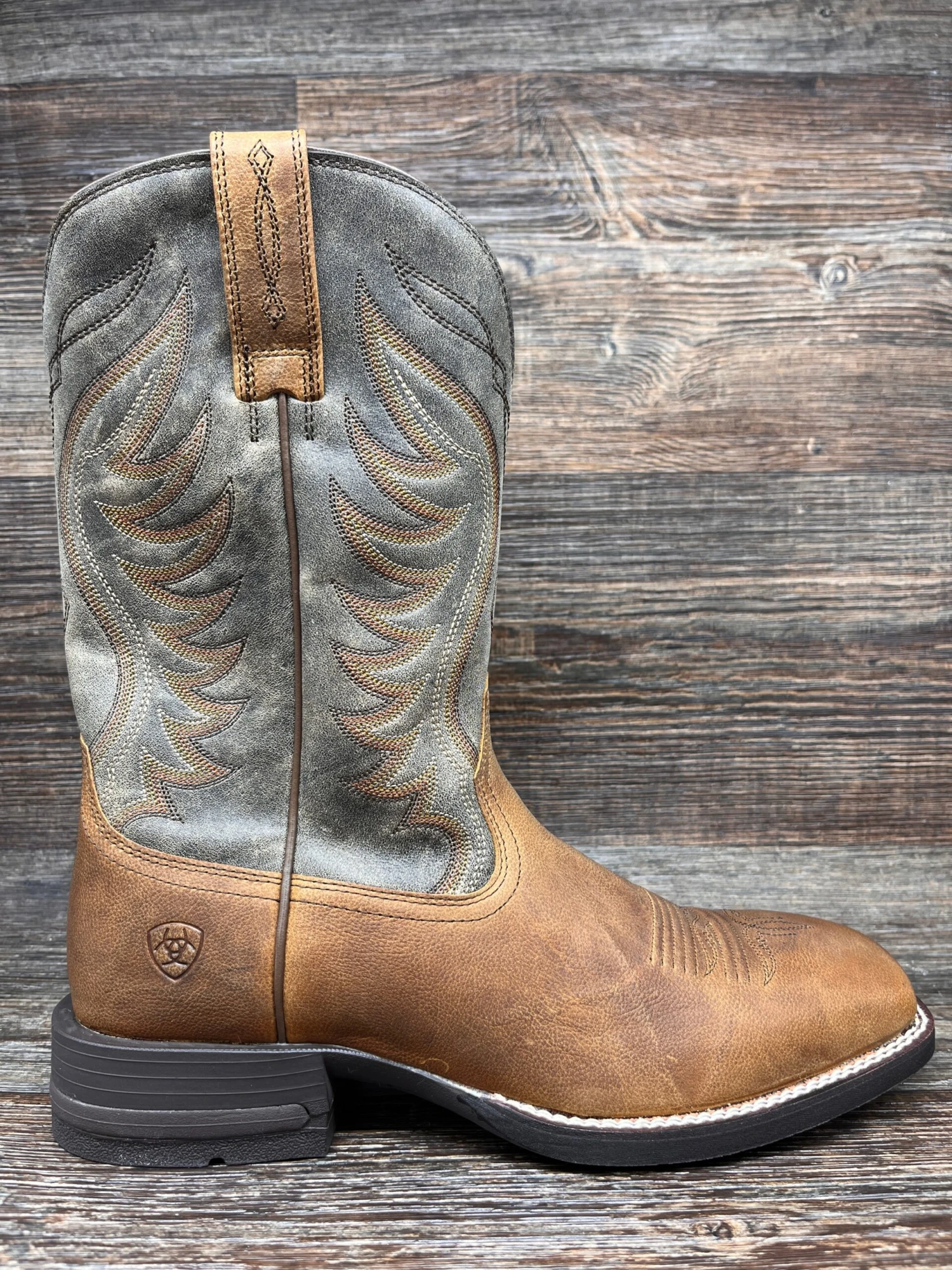 10029688 Men's Amos Shock Shield Square Toe Western Boot By Ariat 1 10029688 Men's Amos Shock Shield Square Toe Western Boot By Ariat