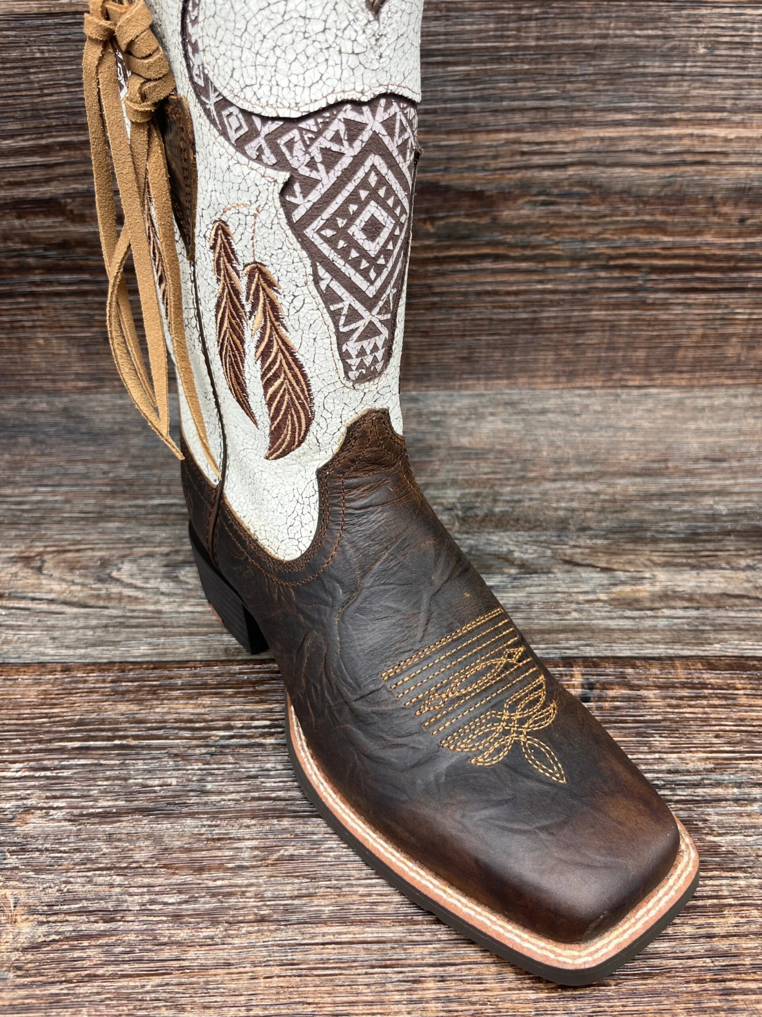 10044434 Women's Round Up Southwest StretchFit Western Boot By Ariat 2 10044434 Women's Round Up Southwest StretchFit Western Boot By Ariat - Image 2