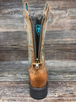 10044432 Women's Round Up Back Zip Square Toe Western Boot By Ariat -Western Cowboy Boots Shop IMG 9325 scaled