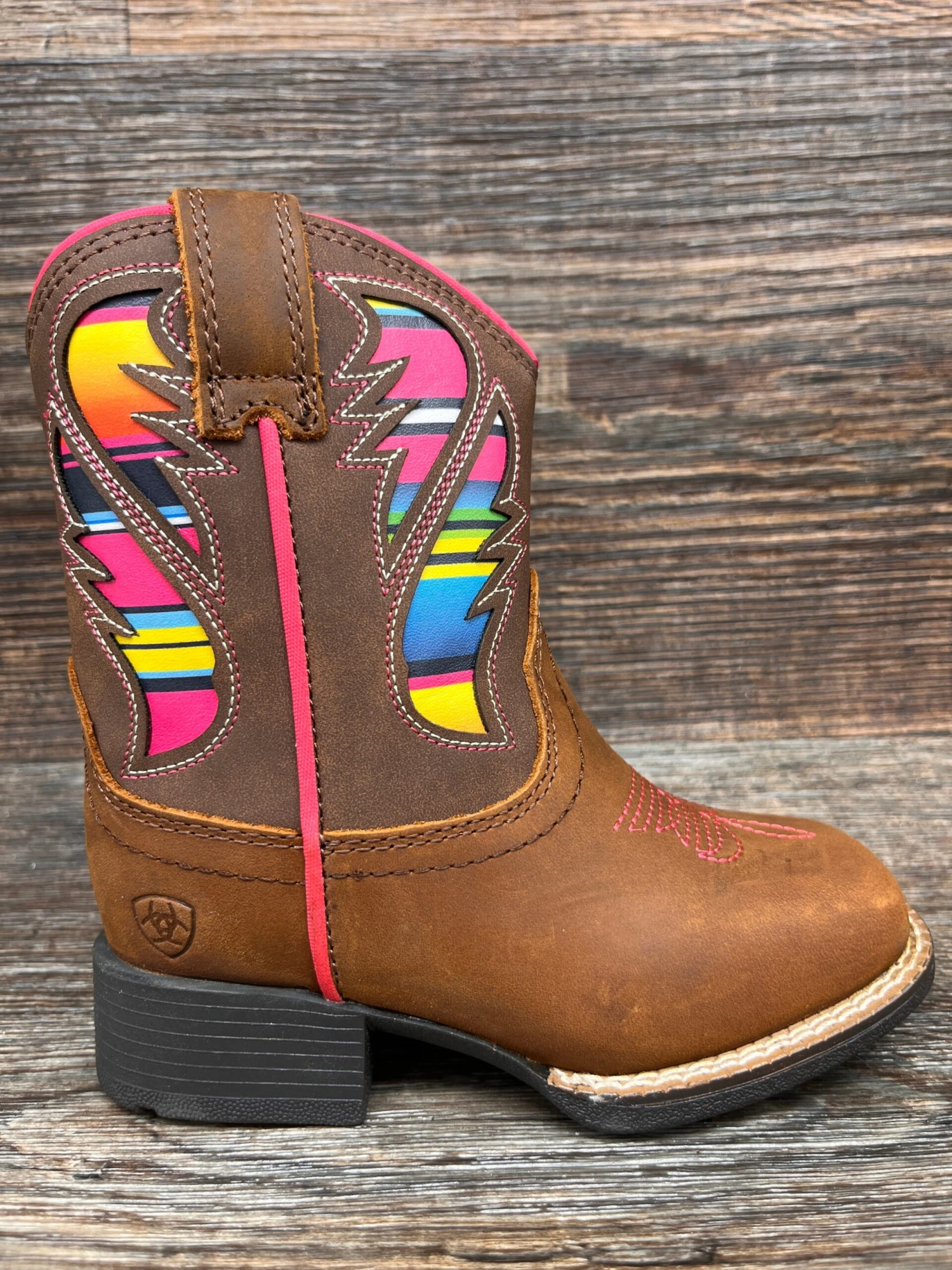 A441002302 Toddler's Ariat Lil' Stompers Square Toe Western Boots By M&F Western 2 A441002302 Toddler's Ariat Lil' Stompers Square Toe Western Boots By M&F Western - Image 2